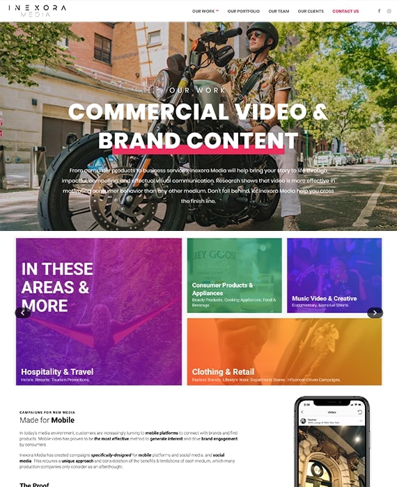 Inexora Media Our Work Webpage Sized