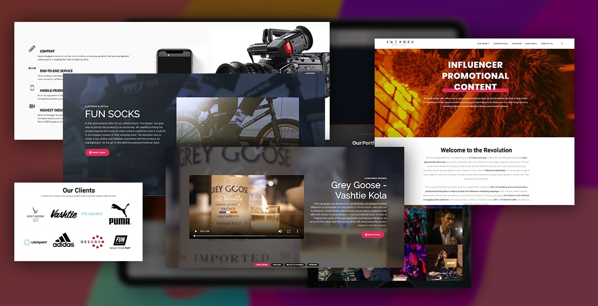 Inexora Media Website After V3