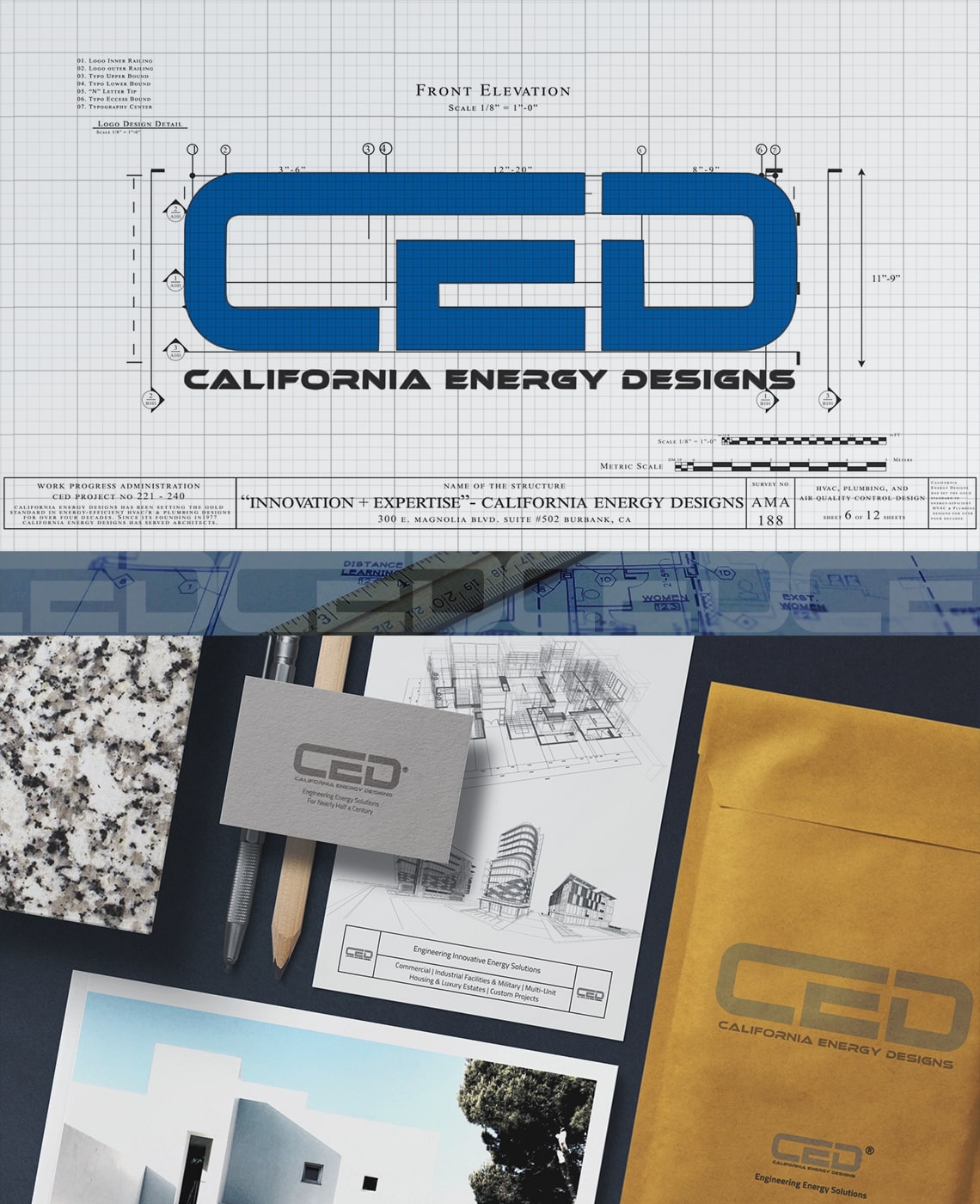 California Energy Designs Branding Identity and Logo Design Banner