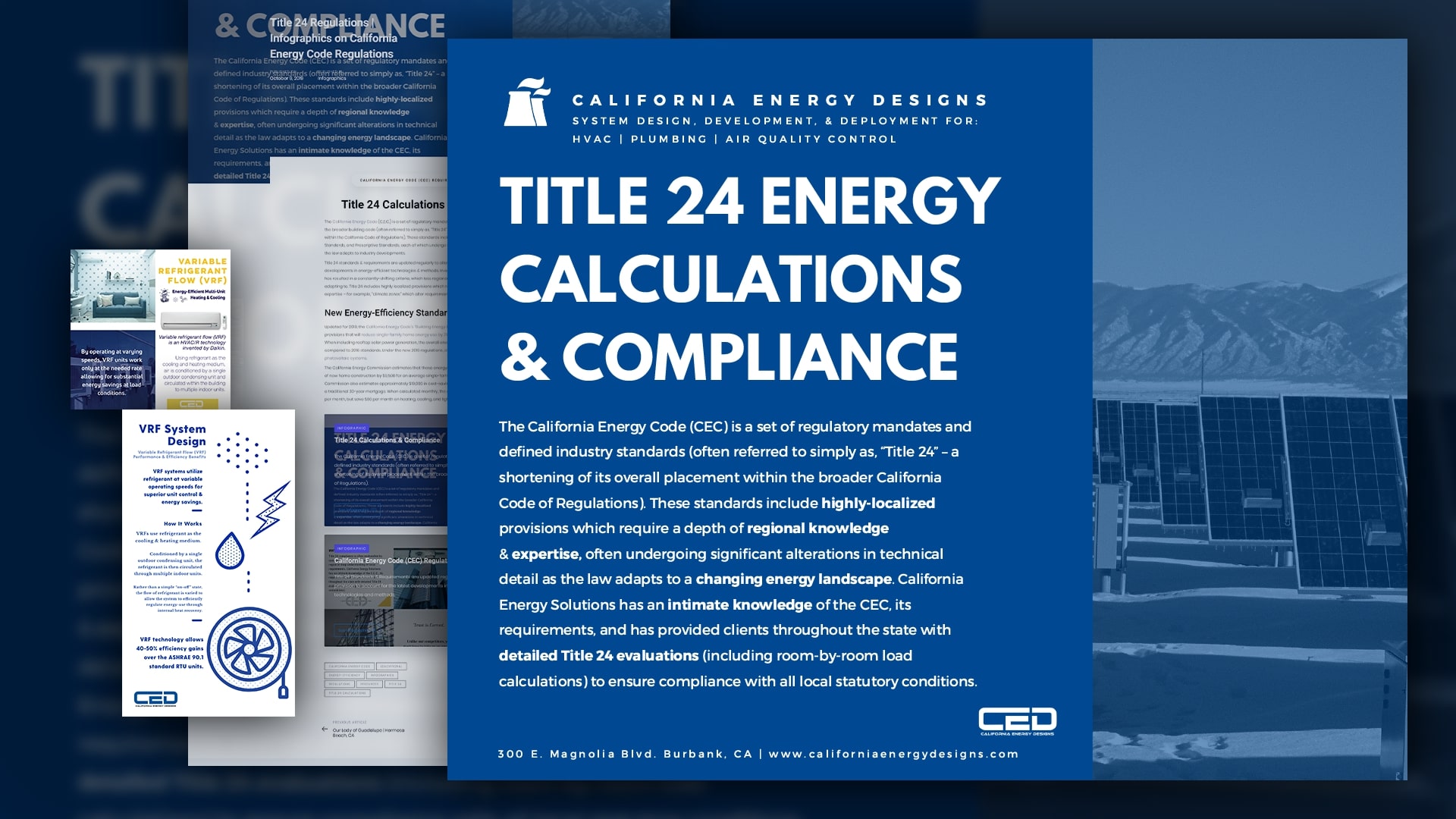 California Energy Designs Content Marketing Infographics Banner