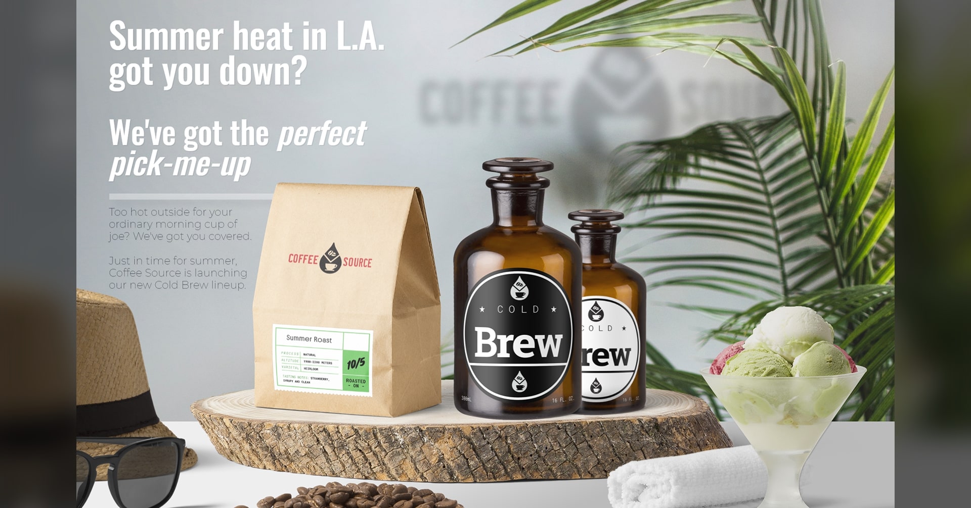 Coffee Source Summer Cold Brew Campaign V1