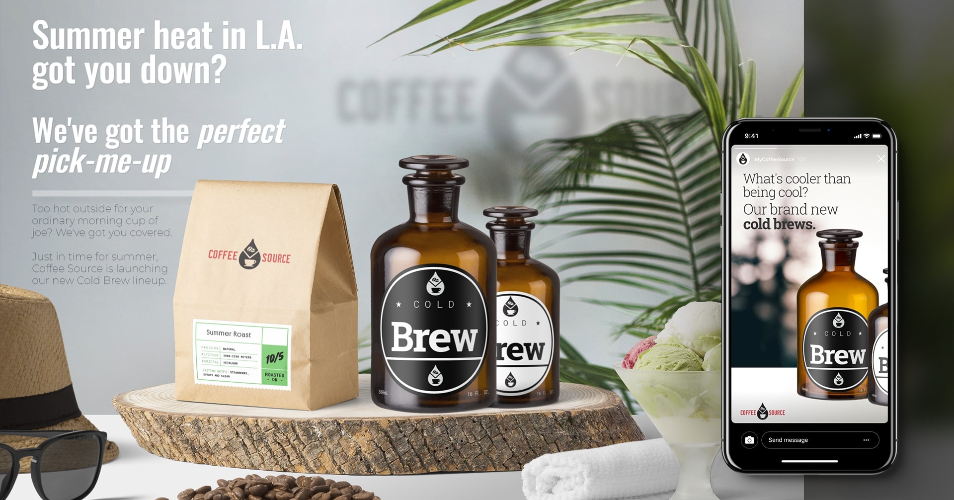 Coffee Source Summer Cold Brew Campaign V2
