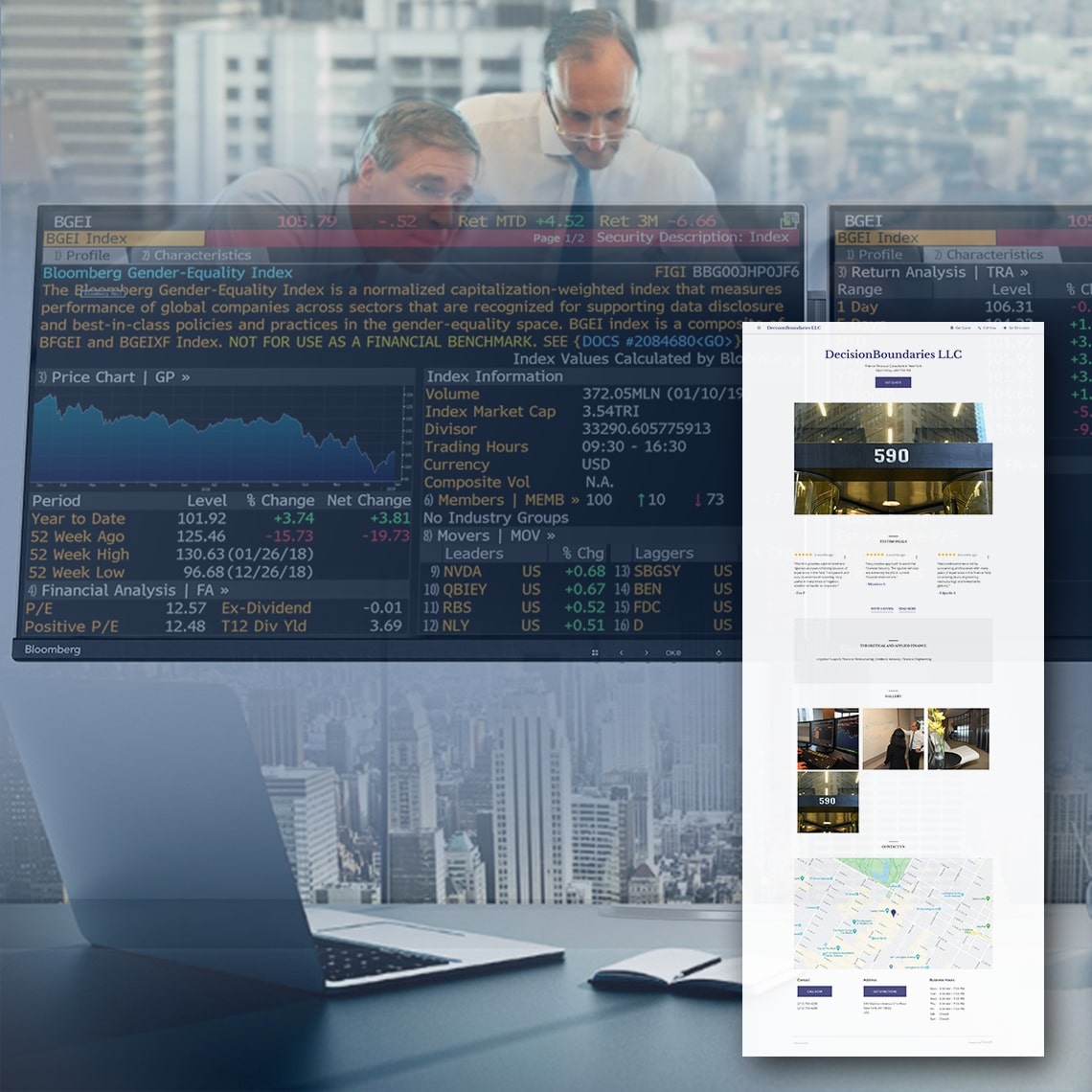 DecisionBoundaries Portfolio Vision Mockup Alt