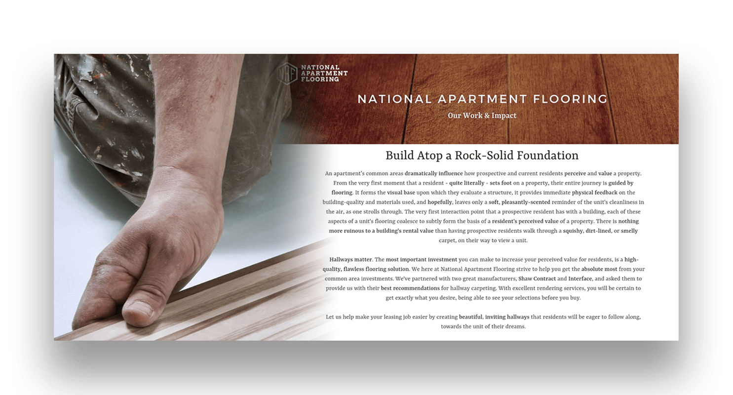 B2B Sales Campaign for NAF Rock Solid Transparent